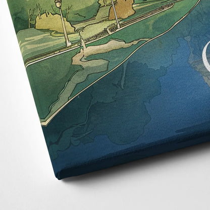 Columbus Urban Charm Canvas Close Up