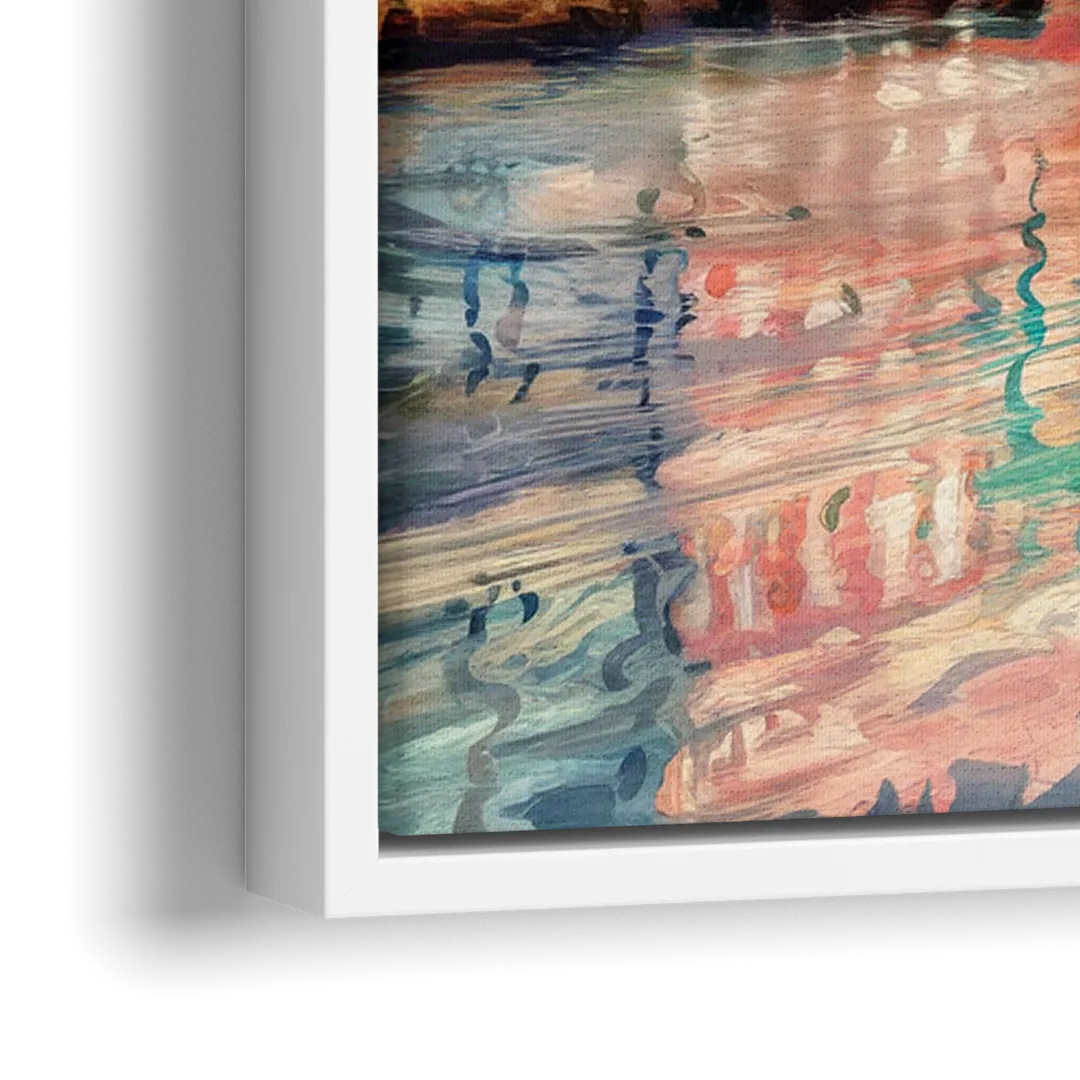 Charleston Battery District - Close-Up White Frame Canvas