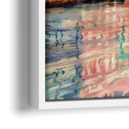 Charleston Battery District - Close-Up White Frame Canvas