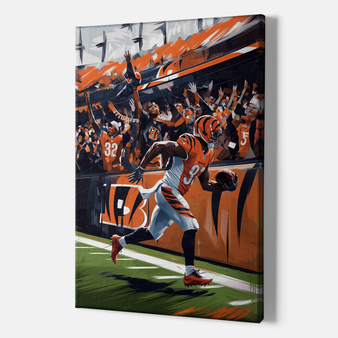 Cincinnati Bengals Fans in Action Football - Canvas Wall Art Indoor