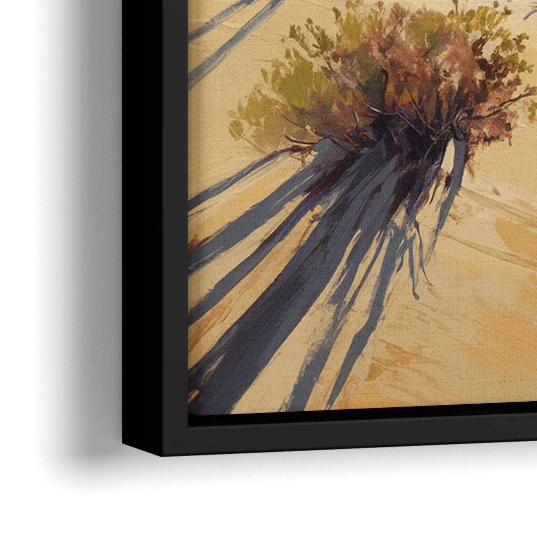 Bisbee Desert Sunrise - Close-Up Black Frame Canvas