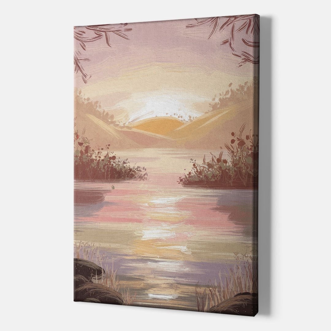 Springfield Sunrise Landscape - Canvas Wall Art Indoor