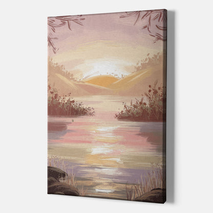 Springfield Sunrise Landscape - Canvas Wall Art Indoor