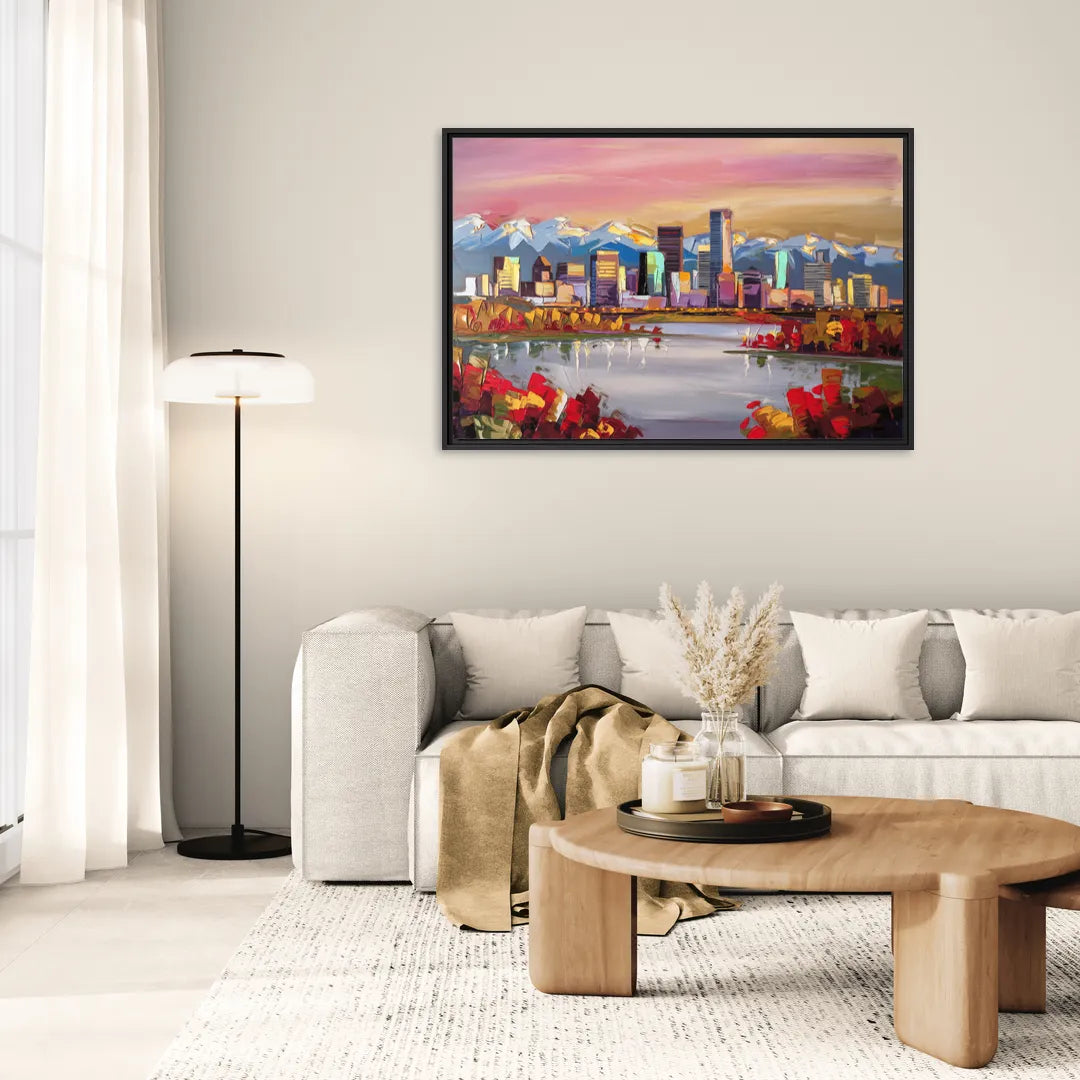 Denver Art Museum Highlights - Living Room Black Frame Canvas