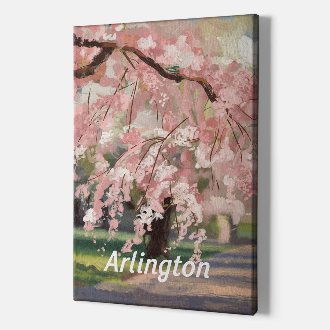 Arlington Cherry Blossoms - Canvas Wall Art Indoor