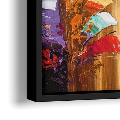 Grand Rapids Artistic City Vibes - Close-Up Black Frame Canvas