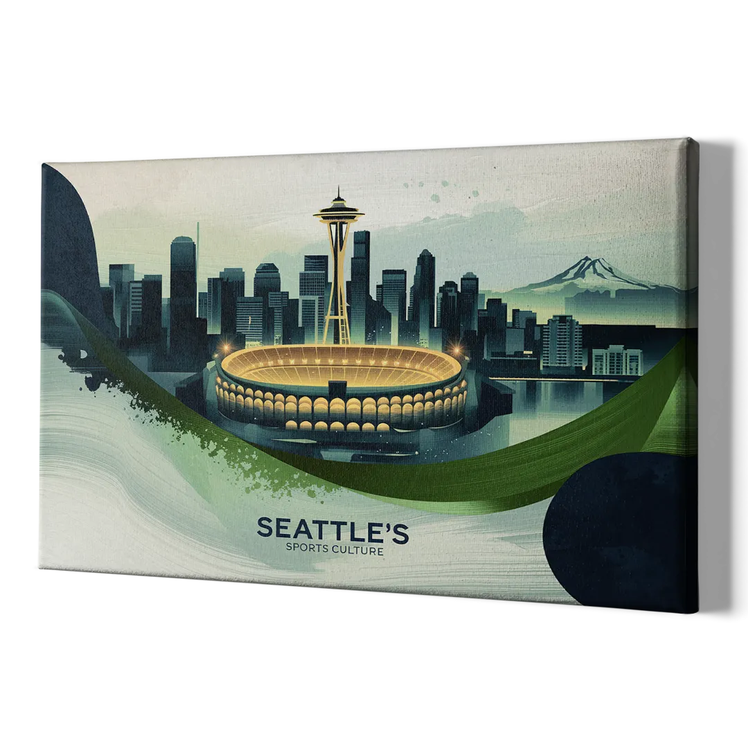 Seattle Sports Fans Unite - Canvas Print Art Sides