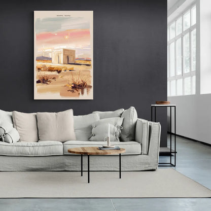 Marfa Scenic Beauty - Canvas Wall Art Living Room