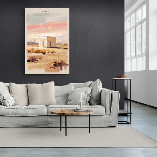 Marfa Scenic Beauty - Canvas Wall Art Living Room