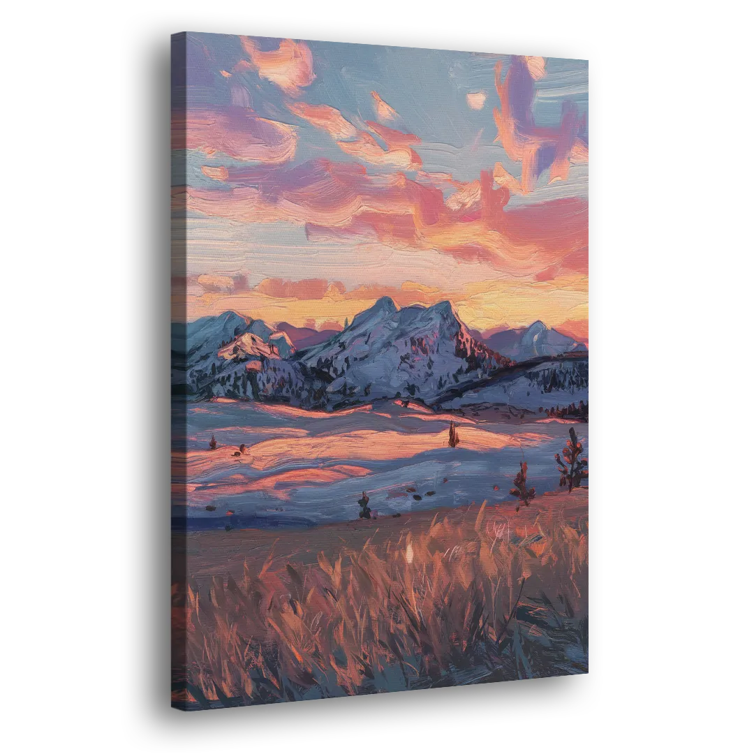 Bozeman Sunset Horizon - Canvas Print Art Sides