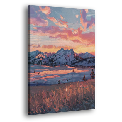 Bozeman Sunset Horizon - Canvas Print Art Sides