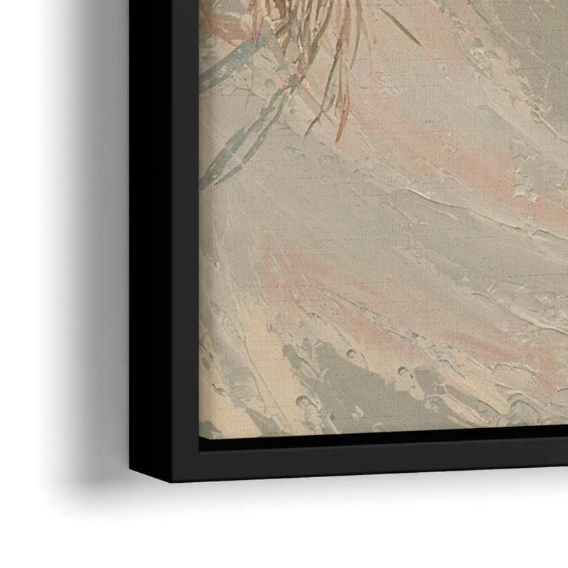 Cape May Coastal Serenity - Close-Up Black Frame Canvas