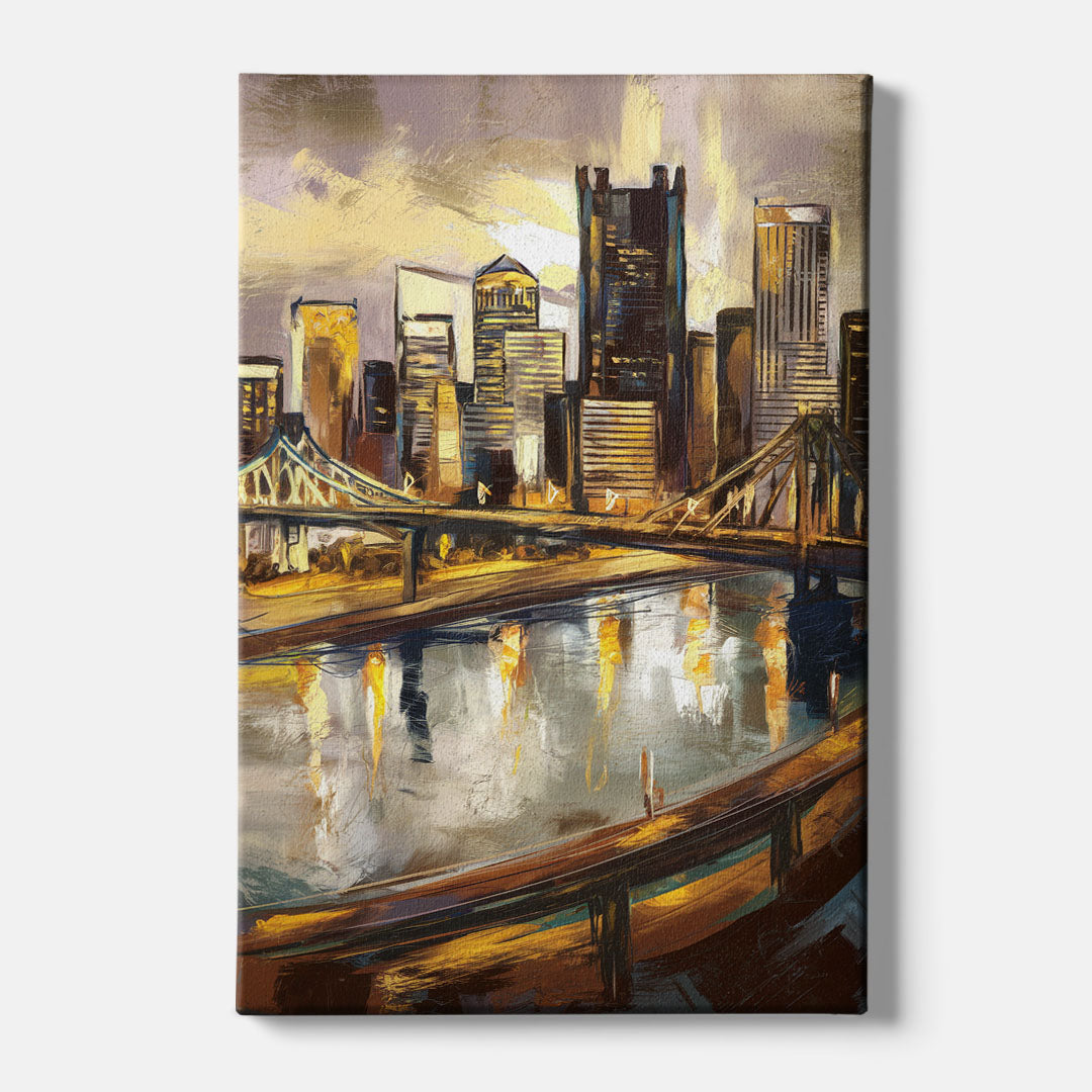 Pittsburgh Steel City Vibes - Canvas Wall Art