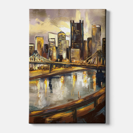Pittsburgh Steel City Vibes - Canvas Wall Art