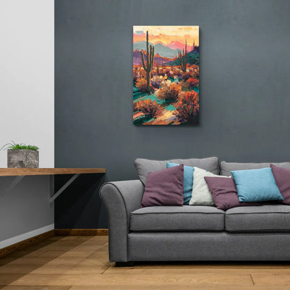 Tucson Sonoran Desert - Canvas Wall Art Living Room