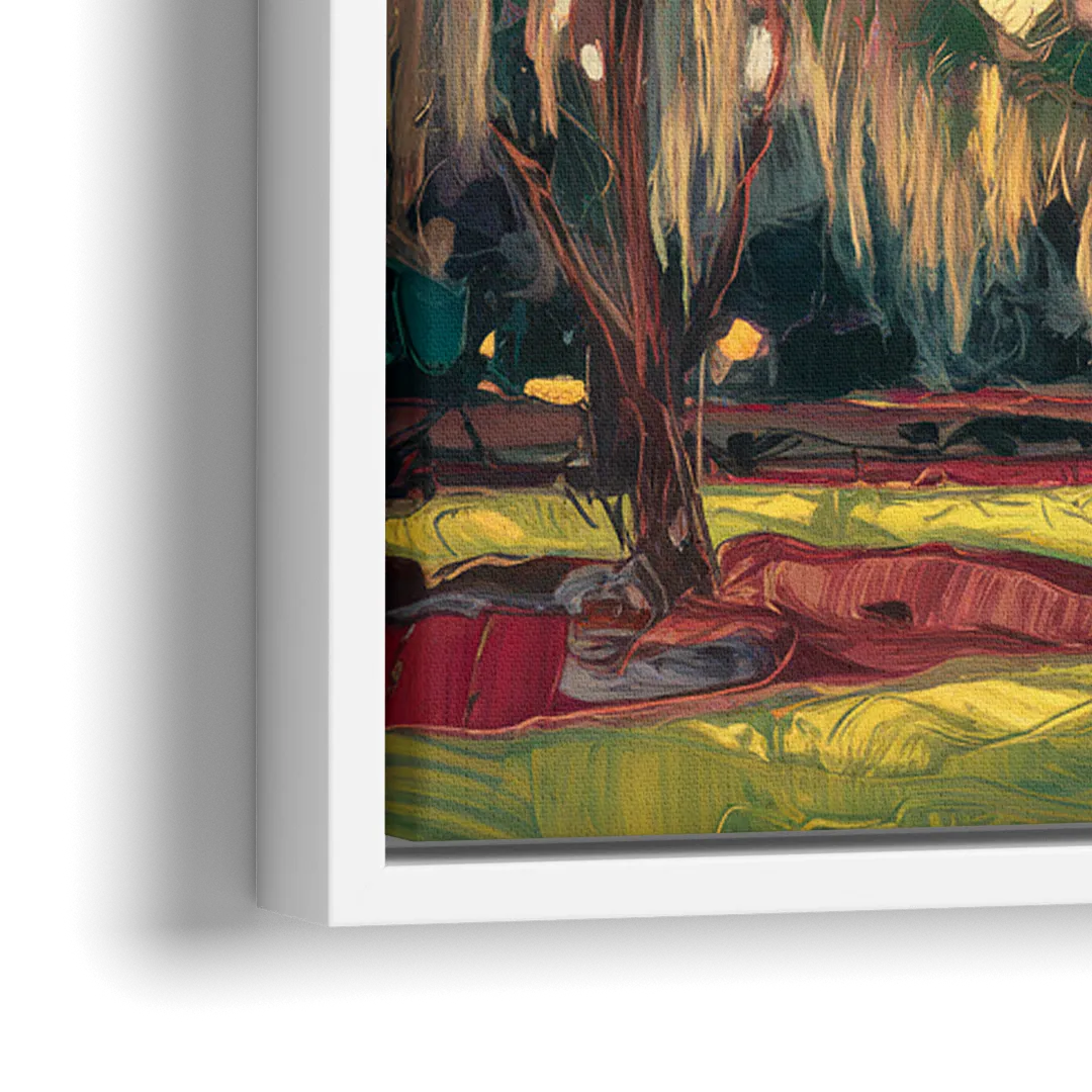 Baton Rouge Louisiana State Capitol - Close-Up White Frame Canvas