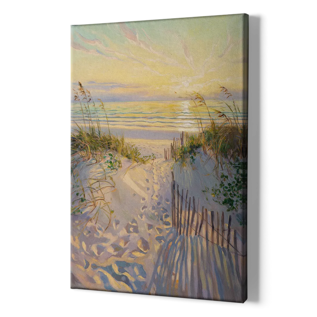 Long Beach Island Sunrise Glow - Canvas Print Art Sides