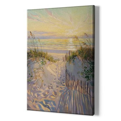 Long Beach Island Sunrise Glow - Canvas Print Art Sides