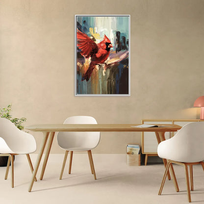 Chandler Cardinals Fan Art - Living Room White Frame Canvas