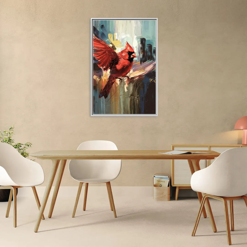 Chandler Cardinals Fan Art - Living Room White Frame Canvas