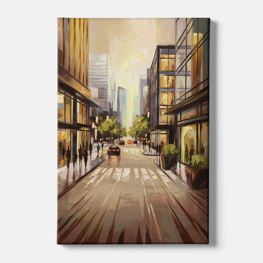 Arlington Urban Streets - Canvas Wall Art