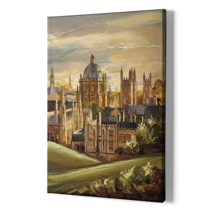 Oxford Dreaming Spires - Canvas Print Art Sides