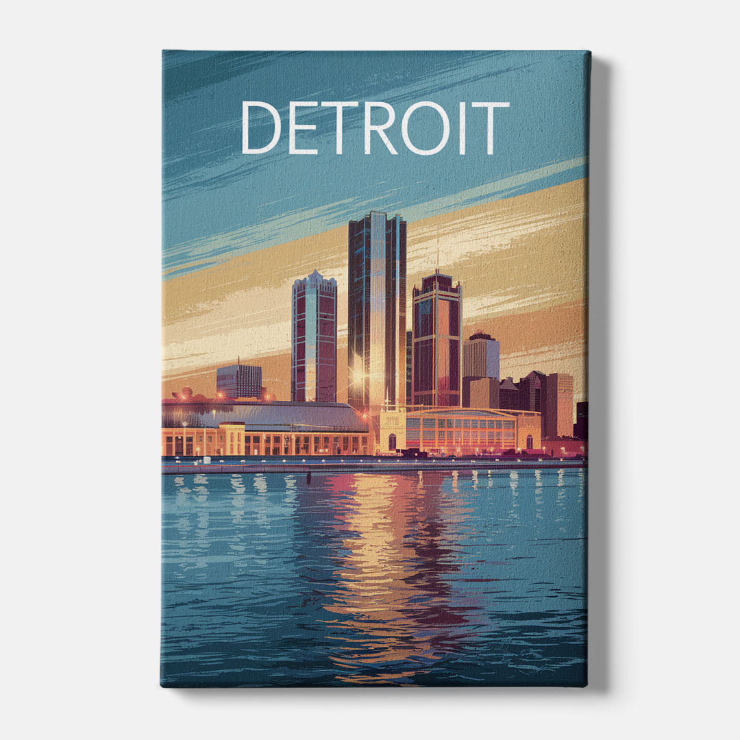 Detroit Historic Landmarks - Canvas Wall Art