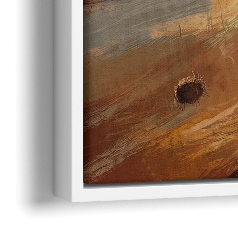 Tombstone Western Heritage - Close-Up White Frame Canvas