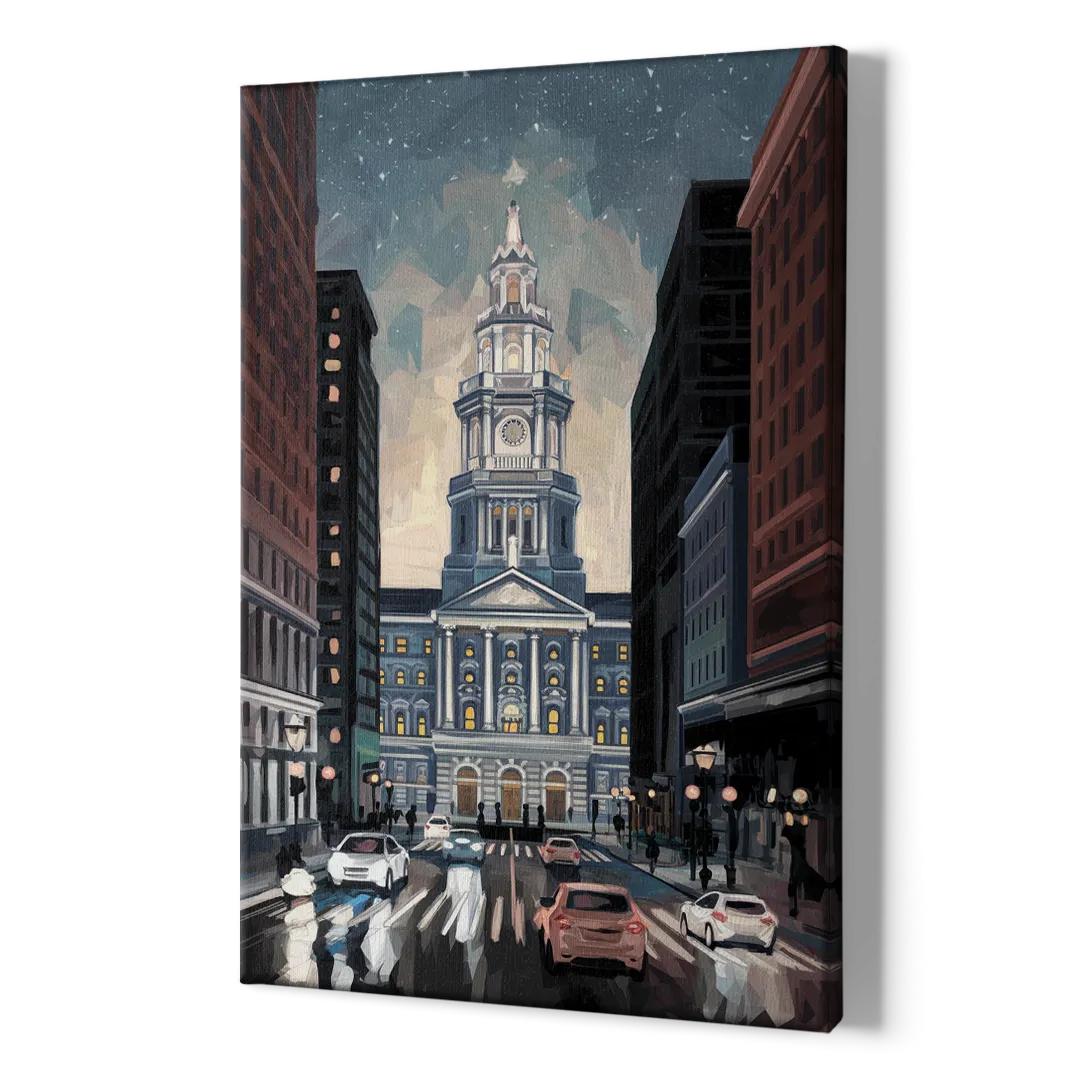 Philadelphia City Hall - Canvas Print Art Sides