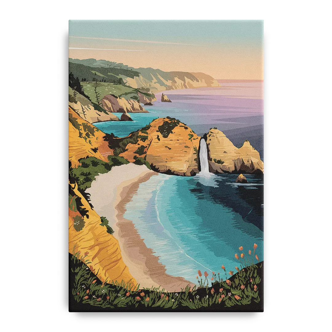 Big Sur Serene Landscape - Canvas Wall Art