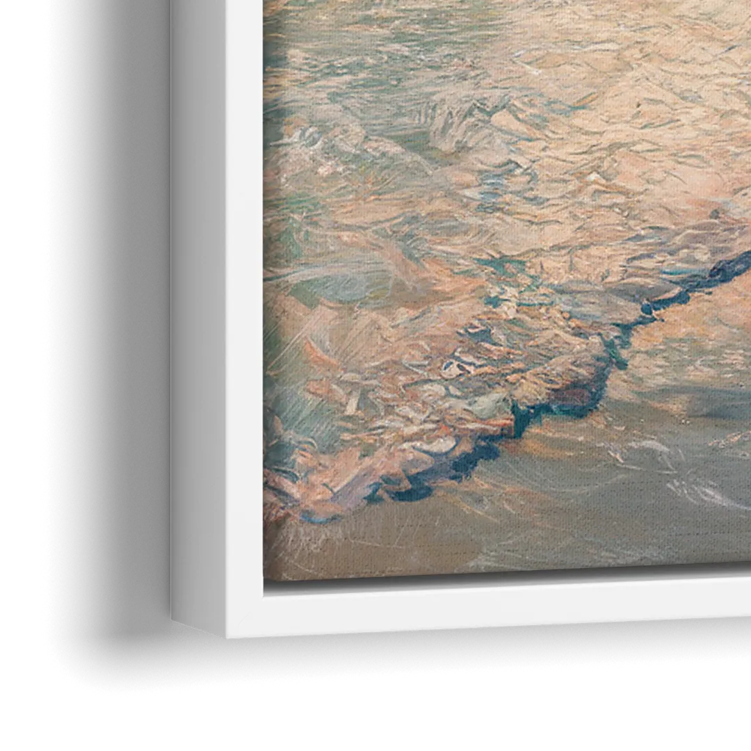 La Jolla Ocean Breeze - Close-Up White Frame Canvas