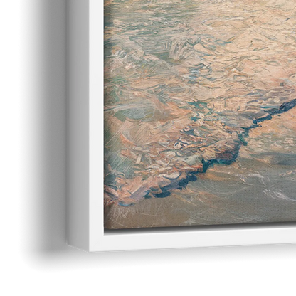 La Jolla Ocean Breeze - Close-Up White Frame Canvas