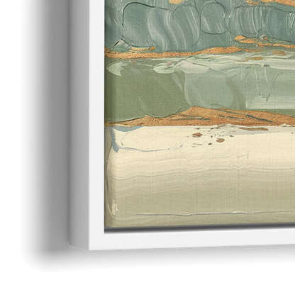 Eugene Abstract Landscape - Close-Up White Frame Canvas