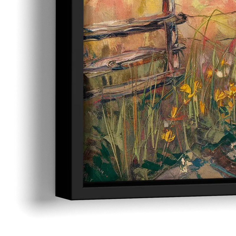 Bozeman Mountain Views - Close-Up Black Frame Canvas