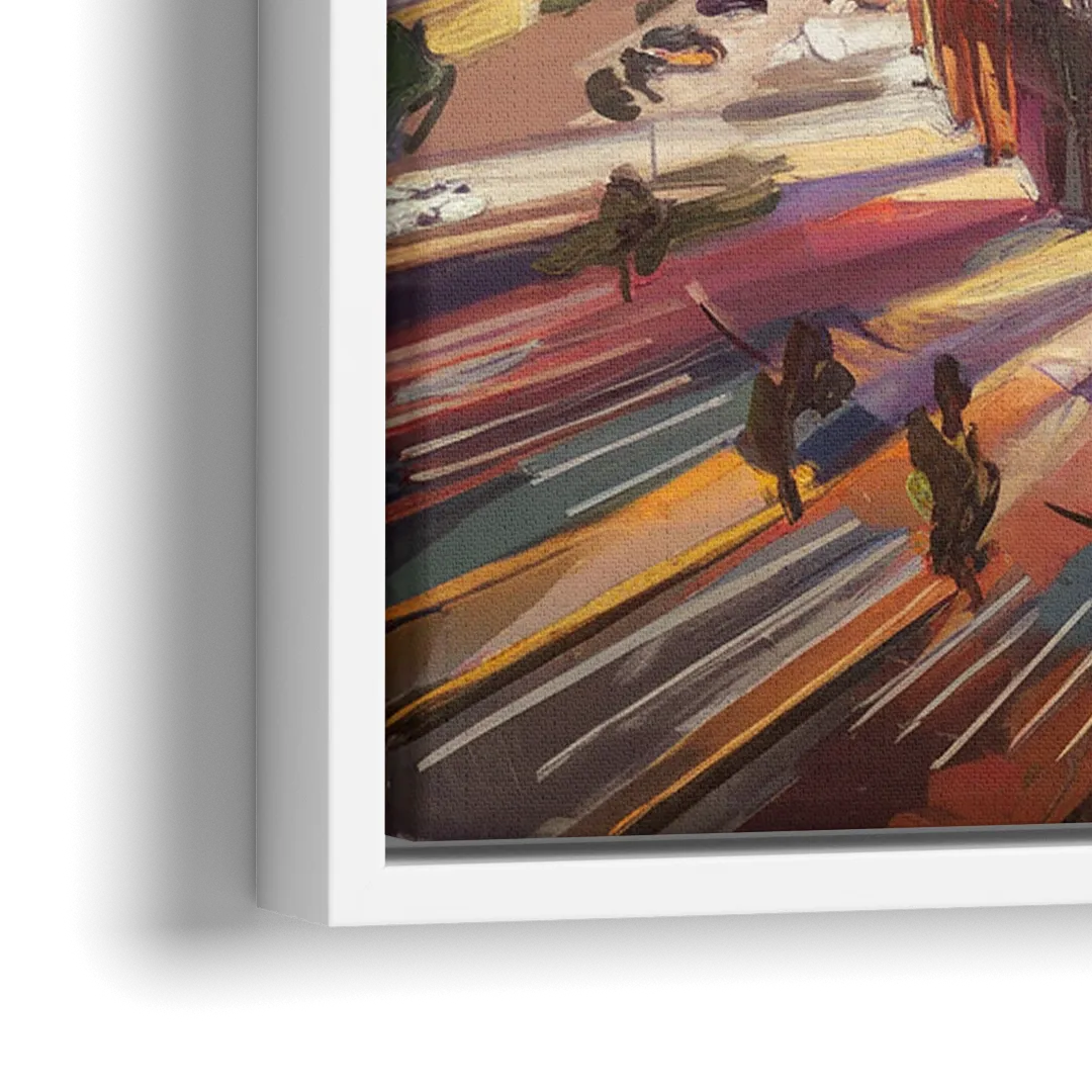 Kansas City Chiefs Stadium - Close-Up White Frame Canvas