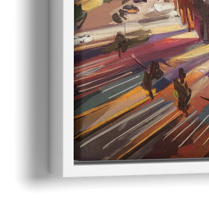 Kansas City Chiefs Stadium - Close-Up White Frame Canvas