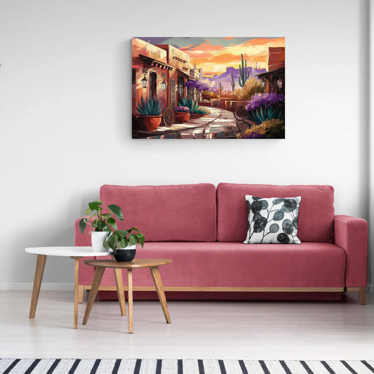 Scottsdale Old Town Charm - Canvas Wall Art Living Room