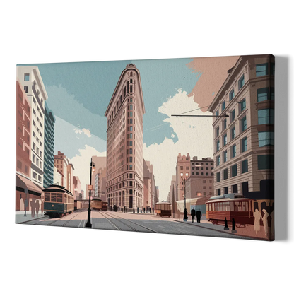 New York City Flatiron Building - Canvas Print Art Sides