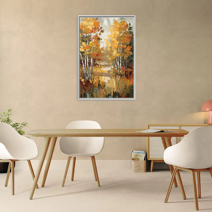 Vail Aspen Forest - Living Room White Frame Canvas