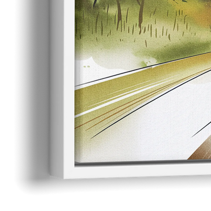 Durham Cultural Landmarks - Close-Up White Frame Canvas