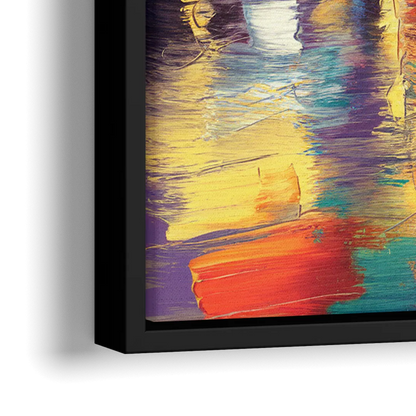 Nashville Scenic Riverfront - Close-Up Black Frame Canvas