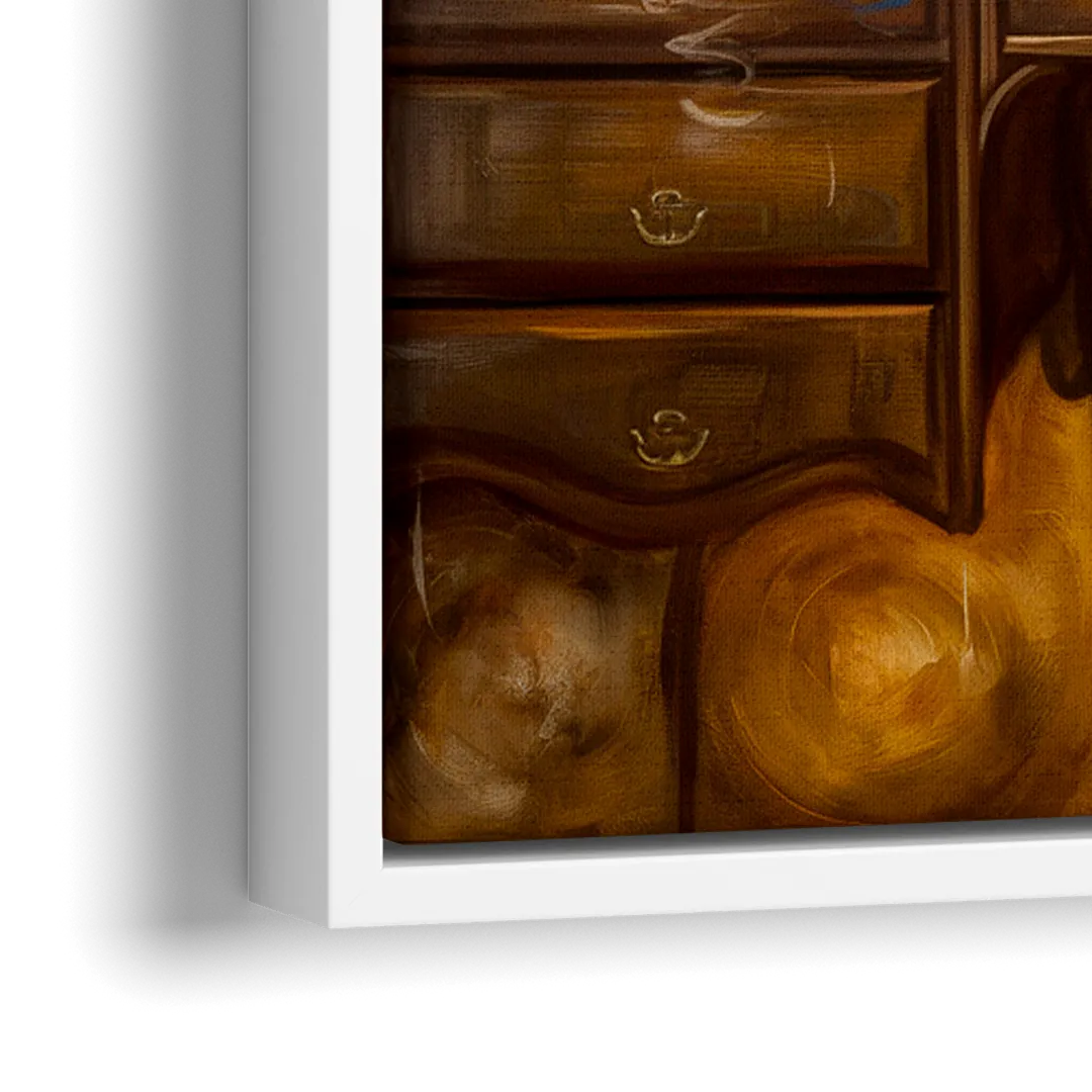Franklin Timeless Elegance - Close-Up White Frame Canvas