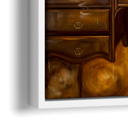 Franklin Timeless Elegance - Close-Up White Frame Canvas