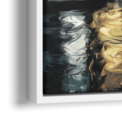 New Orleans Crescent City Nights - Close-Up White Frame Canvas