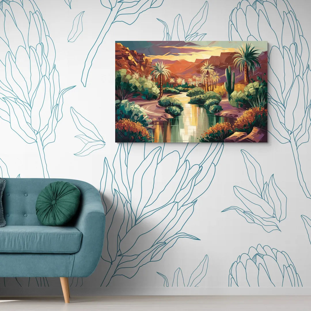 Las Vegas Desert Oasis - Canvas Wall Art Living Room