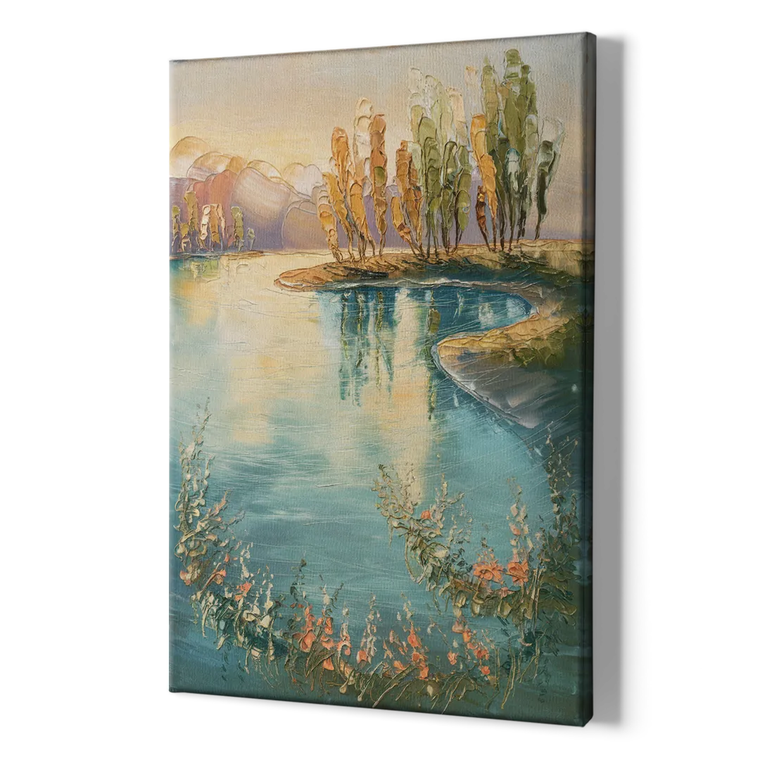 Garland Lakeside Serenity - Canvas Print Art Sides