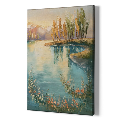 Garland Lakeside Serenity - Canvas Print Art Sides