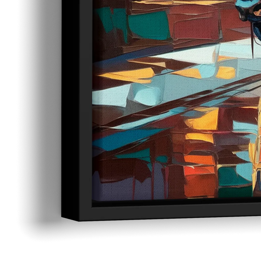 Buffalo Elmwood Village Vibes - Close-Up Black Frame Canvas