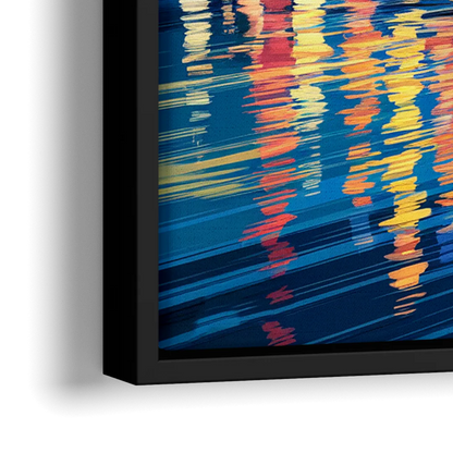 Pittsburgh Architectural Charm - Close-Up Black Frame Canvas