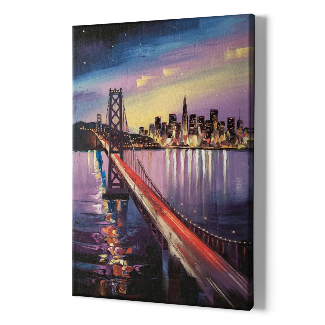 San Francisco City and Bay - Canvas Print Art Sides